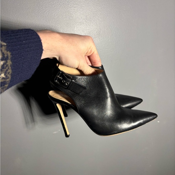 Gianvito Rossi Black Leather Heeled Ankle Boots Size EU 36 - Picture 2 of 10